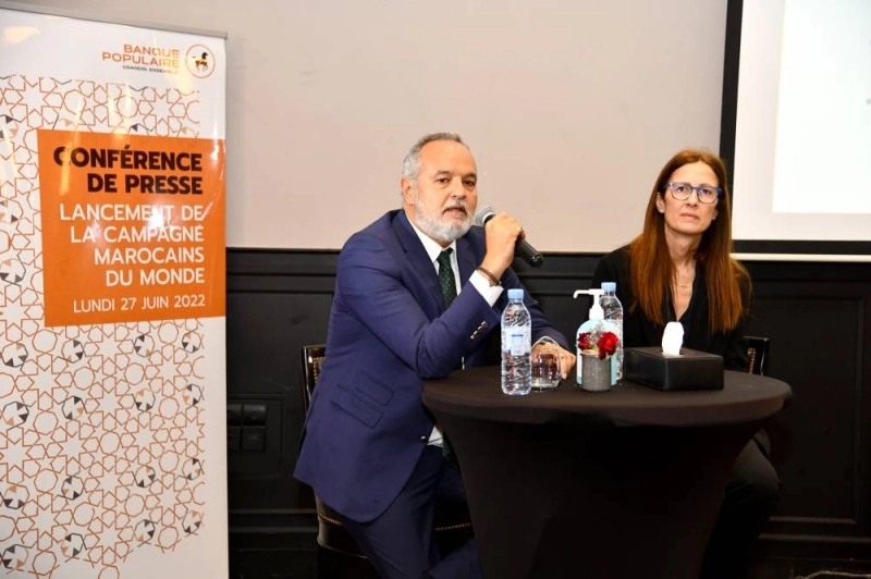 Jalil Sebti, Directeur Général de la Banque Commercial groupe BCP et Soumia Alami Ouali Directrice Exécutive du Marché Marocains du Monde