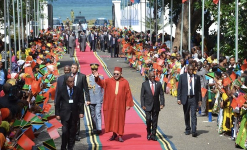 Ph. Archives. Le Roi Mohammed VI en Tanzanie