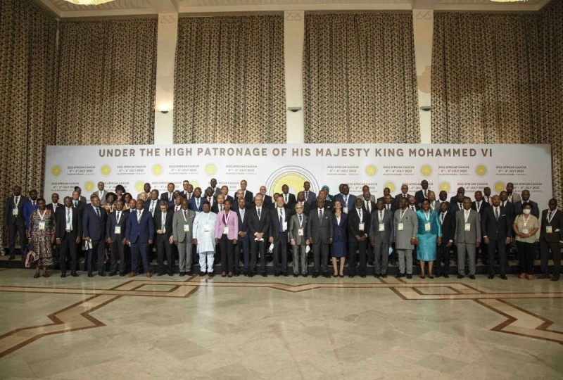Les argentiers et gouverneurs des banques centrales africaines réunis à Marrakech pour le caucus africain 2022.