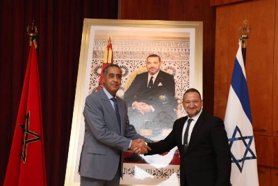 Abdellatif Hammouchi recevant Yaakov Shabti