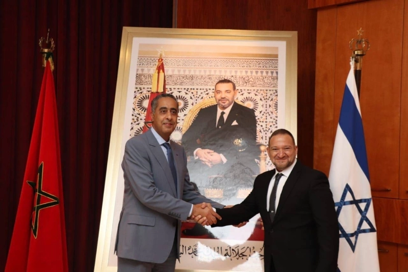 Abdellatif Hammouchi recevant Yaakov Shabti