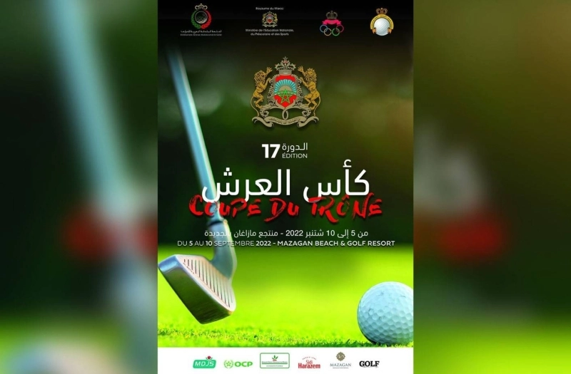 La 17e édition de la Coupe du Trône se déroulera sur le parcours du Mazagan Beach & Golf Resort du 5 au 10 septembre 2022.
