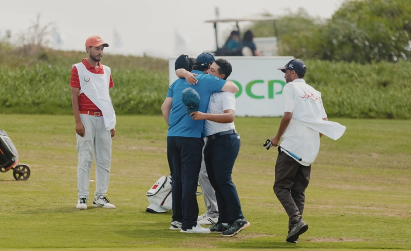 La team du PalmGolf Casablanca en tête du 1er tour de la 17ème édition de la Coupe du Trône.