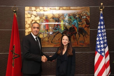Abedellatif Hammouchi recevant Avril Haines