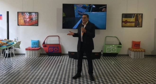 Mohamed Bennani, DG de la marque Renault au Maroc lors de la célebration du 50e anniversaire de la R5 à Marrakech.