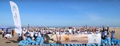 L'opération de nettoyage de la plage Madame Chaoual à Ain-Diab a permis de collecter plus de 400 kilos de déchets.