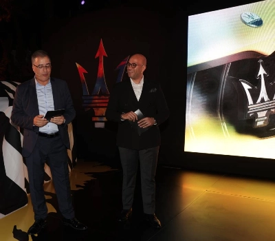 Abdelaziz Maalmi et Hamdy Elshantoury lors de la cérémonie de lancement