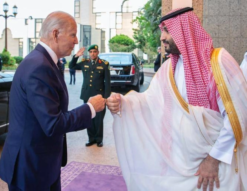 Mohamed Ben Salmane et Joe Biden. La décision de l'OPEP n'a rien de politique.
Photo AFP