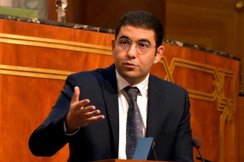Le ministre de la jeunesse, de la culture et de la communication Mohamed Mehdi Bensaid au Parlement.