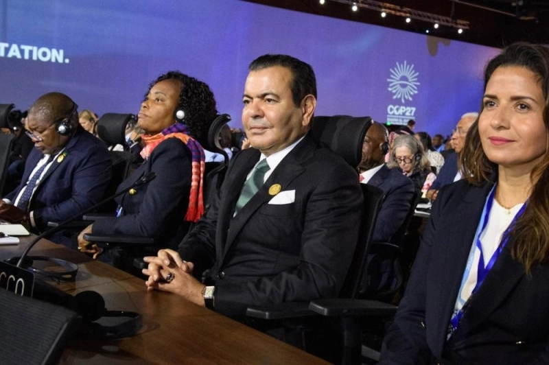 Représentant le Souverain, le Prince Moulay Rachid prenant part aux travaux de la COP27.
