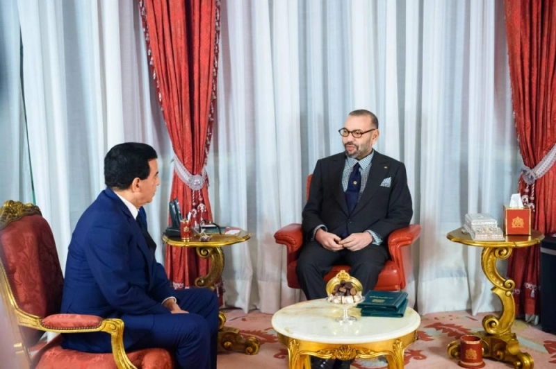 Le Roi Mohammed VI recevant le nouveau secrétaire général de l’UC.