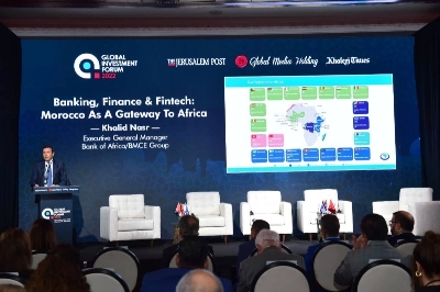 Le Directeur Général Exécutif de Bank of Africa-BMCE Group présentant la success-story continentale du Groupe bancaire marocain présidé par Othman Benjelloun.