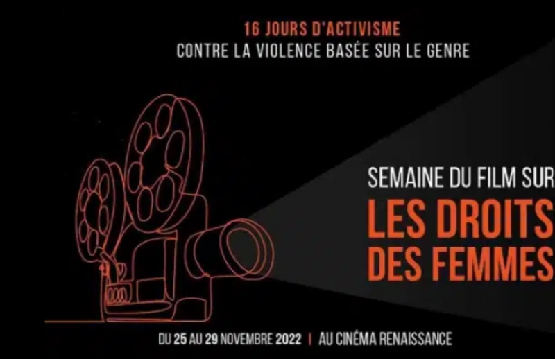 La semaine du film sur les droits des femmes aura lieu du 25 au 29 novembre 2022 au cinéma Renaissance à Rabat.