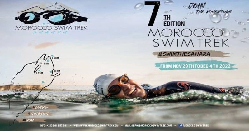 La 7e édition du Morocco Swim Trek aura lieu du 29 novembre au 4 décembre 2022 à Dakhla.
