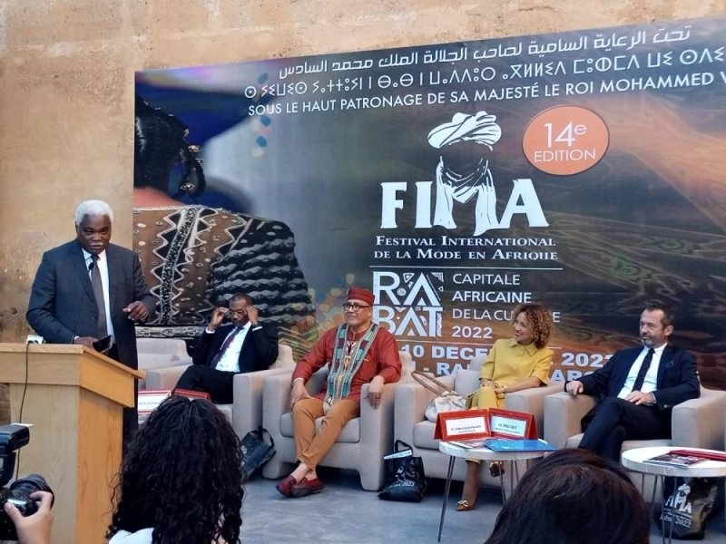 Allocution de Jean Pierre Elong MBASSI lors de l'inauguration de la 14e édition du FIMA le 7 décembre 2022 au site de Chellah à Rabat.