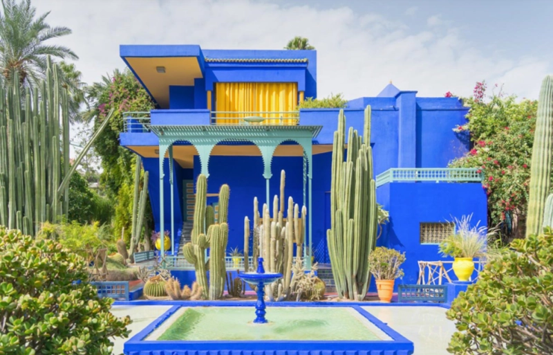 Le jardin Majorelle, un des sites les plus visités au Maroc, avec plus de 900 000 visiteurs chaque année.
