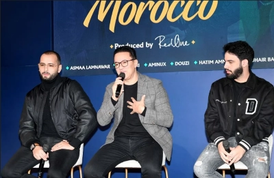 RedOne lors de la conférence de presse du lancement du clip du Mondialito Welcome to Morocco.