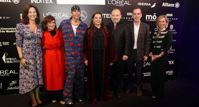 Albert Oiknine et Artsi lFrach ors la Mercedes-Benz Fashion Week à Madrid.
