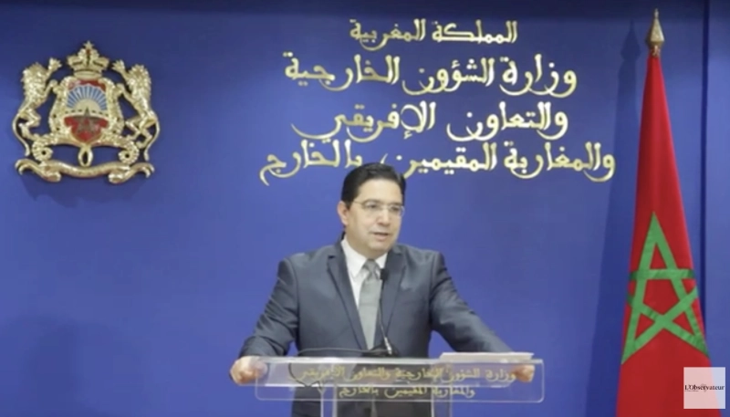 Le ministre des Affaires étrangères, de la Coopération africaine et des Marocains résidant à l’étranger, Nasser Bourita.