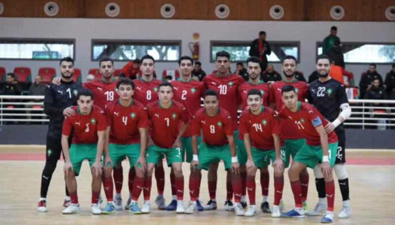 L'équipe des joueurs marocains de moins de 23 ans.