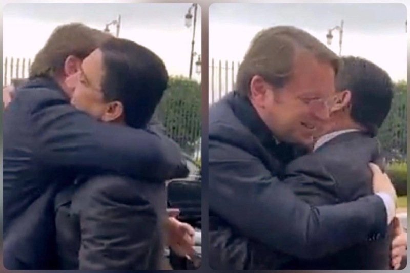 L’accolade expressive de Olivier Varhelyi et Nasser Bourita