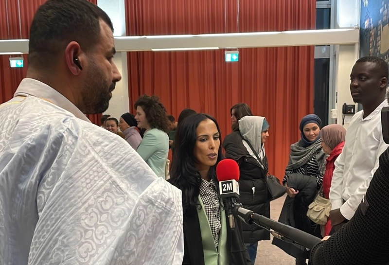 Khadijettou Mohamed Mahmoud lors de la conférence Violences sexuelles dans la politique en Allemagne.