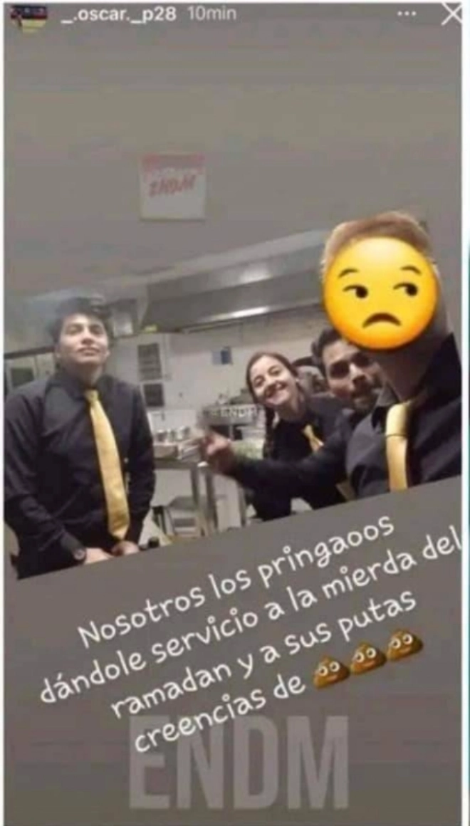 Le post xénophobe