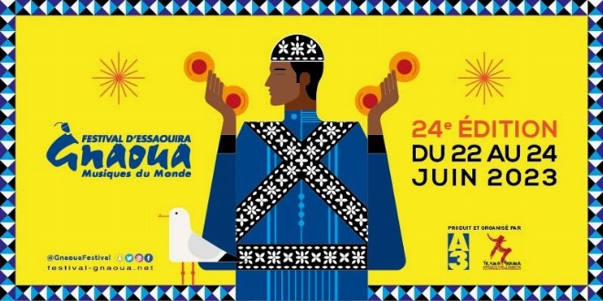 La 24ème édition du Festival Gnaoua aura lieu du 22 au 24 juin 2023 à Essaouira.