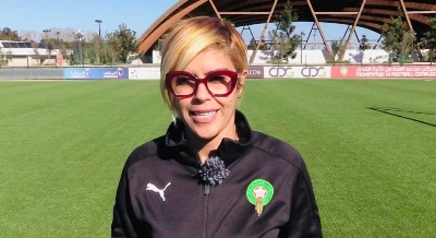 Lamia Boumehdi, nouvelle entraineuse du TP Mazembe dames.