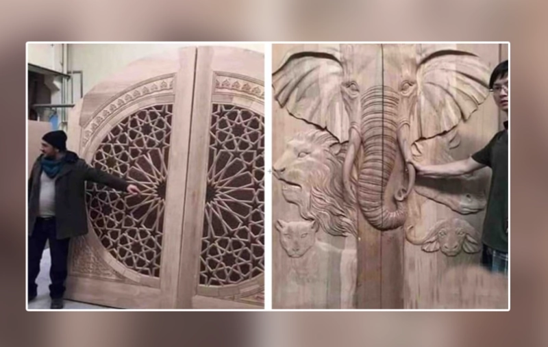 L'artisan marocain Younes El Idrissi a bluffé le jury avec l'originalité de sa porte artisanale
