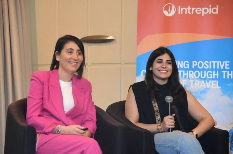 Zina Bencheikh, directrice générale Europe, Moyen-Orient et Afrique d'Intrepid Travel et Hala Benkhaldoun, directrice générale de l'agence au Maroc.