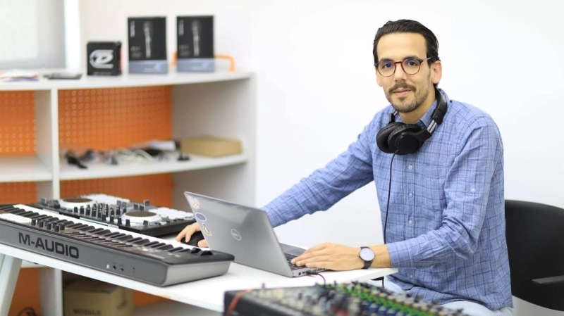 Ahmed Abderrafie, le développeur de la première application musicale marocaine.