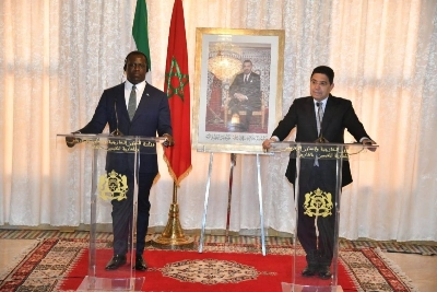 Nasser Bourita et son homologue de la Sierra Leone, David J Francis