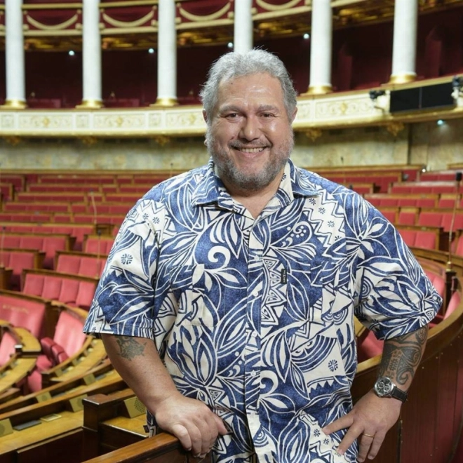 Le futur président du gouvernement Moetai Brotherson