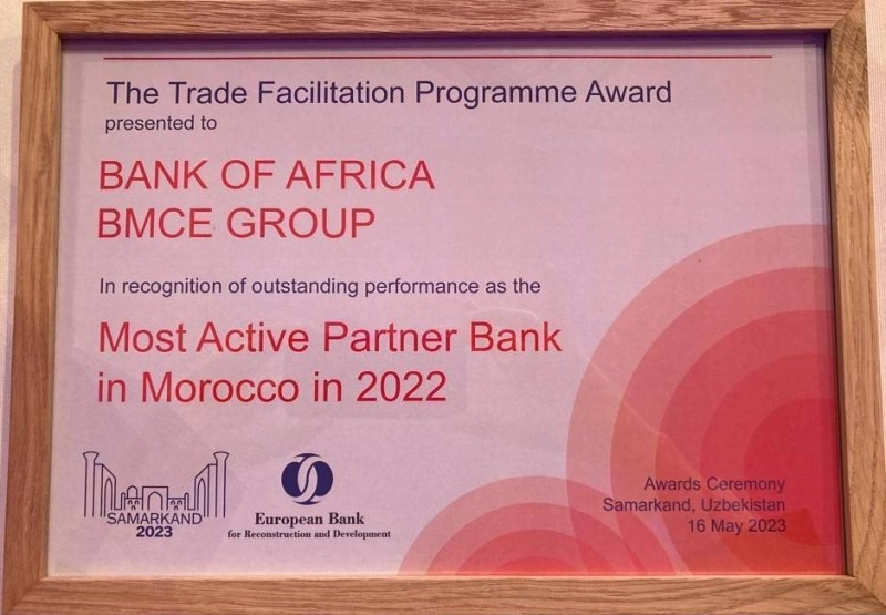 BOA a été élue banque la plus active au Maroc en 2022.