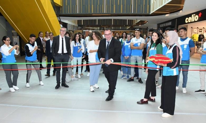 Patrick Saint Criq, président de Decathlon Maroc, inaugure le nouveau magasin Decathlon Califonie situé à Marjane Mall à Casablanca.
