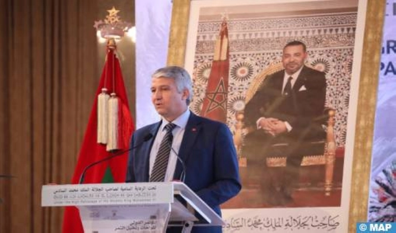 Le ministre de l’Agriculture, de la Pêche maritime, du Développement rural et des Eaux et forêts, Mohammed Sadiki à l'ouverture du congrès