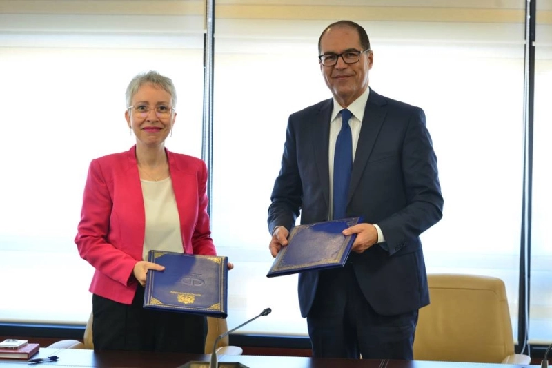 Khalid Safir, directeur général de la CDG et Habiba Laklalech, directrice générale de l’ONDA.