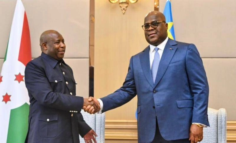 Félix Tshisekedi et Evariste Ndayishimiye
