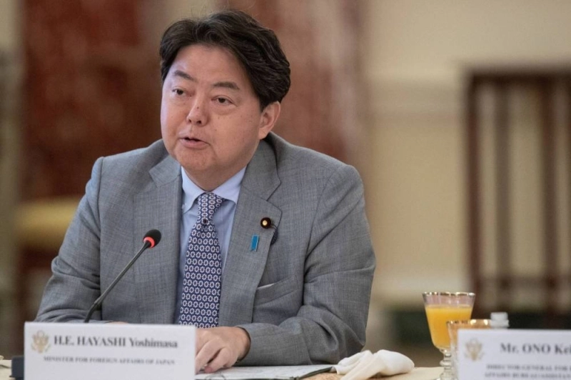Le ministre japonais des Affaires étrangères, Yoshimasa Hayashi