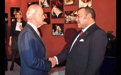 Ph. Archives. Le Roi Mohammed VI et Joe Biden