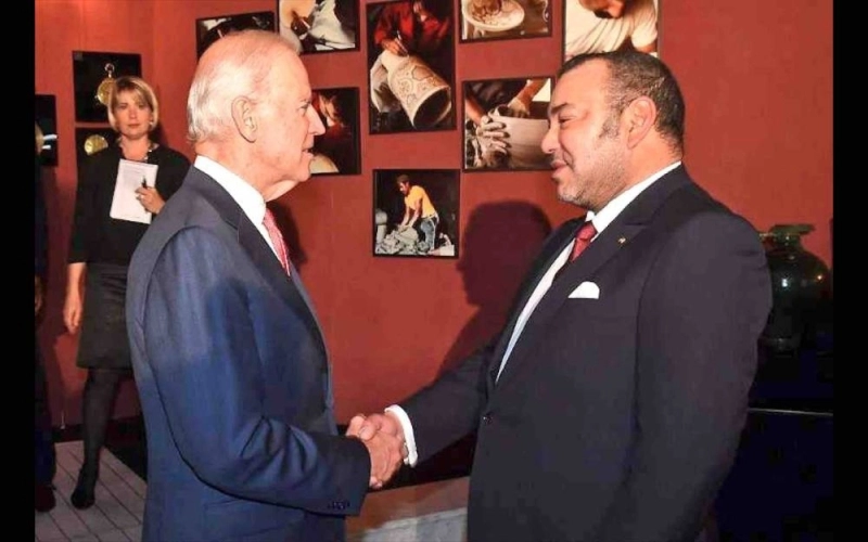 Ph. Archives. Le Roi Mohammed VI et Joe Biden