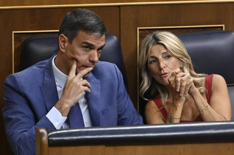 Pedro Sanchez et Yolanda Diaz. Un accord finalisé. (Photo AFP)