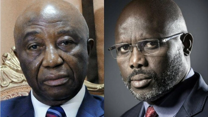 George Weah et Joseph Boakai