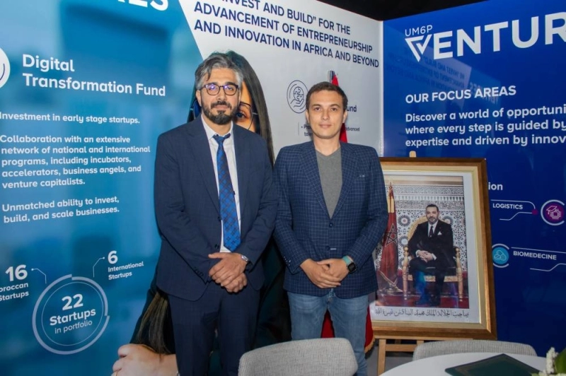 Yassine Laghzioui, DG de l’UM6P Ventures et Ismael Belkhayat, PDG de Chari.