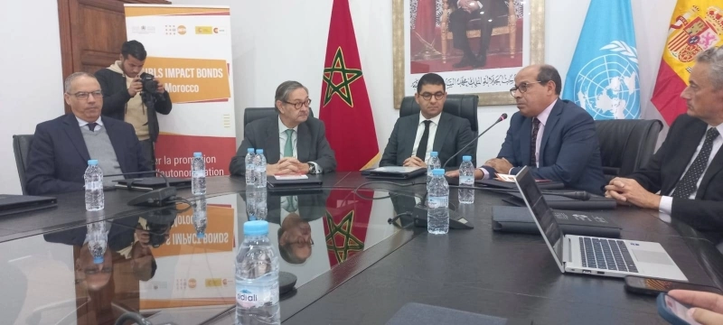 La cérémonie de lancement s’est tenue en présence du ministre Mehdi Besaid, Ricardo Diez-Hochleitner Rodriguez et de Abdel-Ilah Yaakoubd.