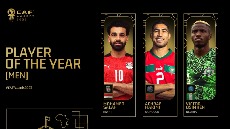 Les trois nominés au Prix du meilleur joueur.