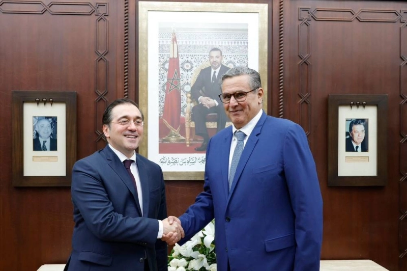 José Manuel Albares avec Aziz Akhannouch.