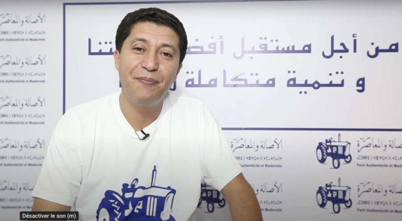 Abdenbi Bioui en campagne électorale. Personne n'a rien vu