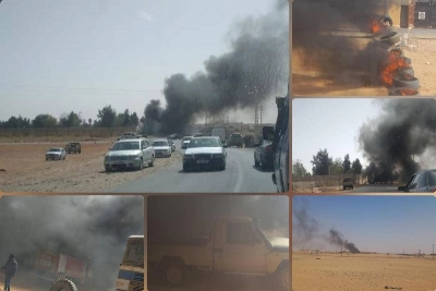 Le feu et les flammes se voient de loin à Tindouf